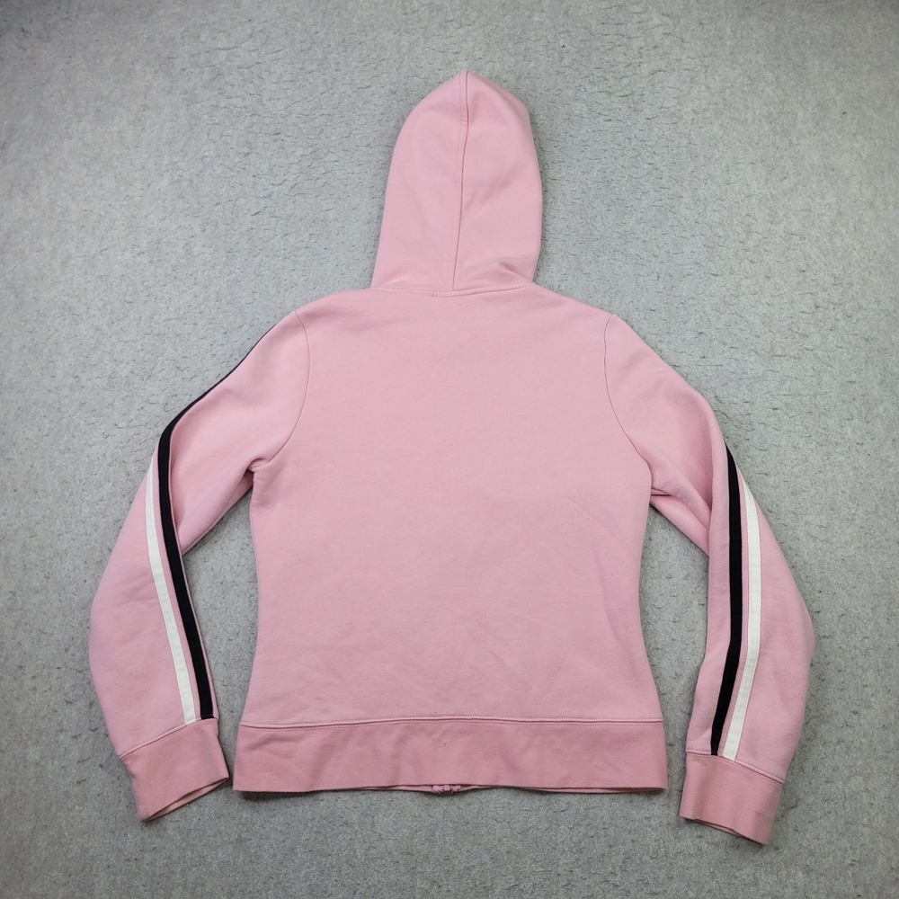 Harley Davidson Hoodie Womens M Pink Full Zip Drawstring Biker Jacket - Picture 5 of 9